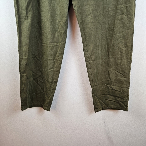 Eileen Fisher Organic Cotton Cropped Pants Size 14 Lightweight Minimalist - Picture 2 of 6